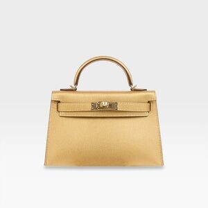 Hermès - Kelly Sellier 20 - Dore Chevre Chamkilight